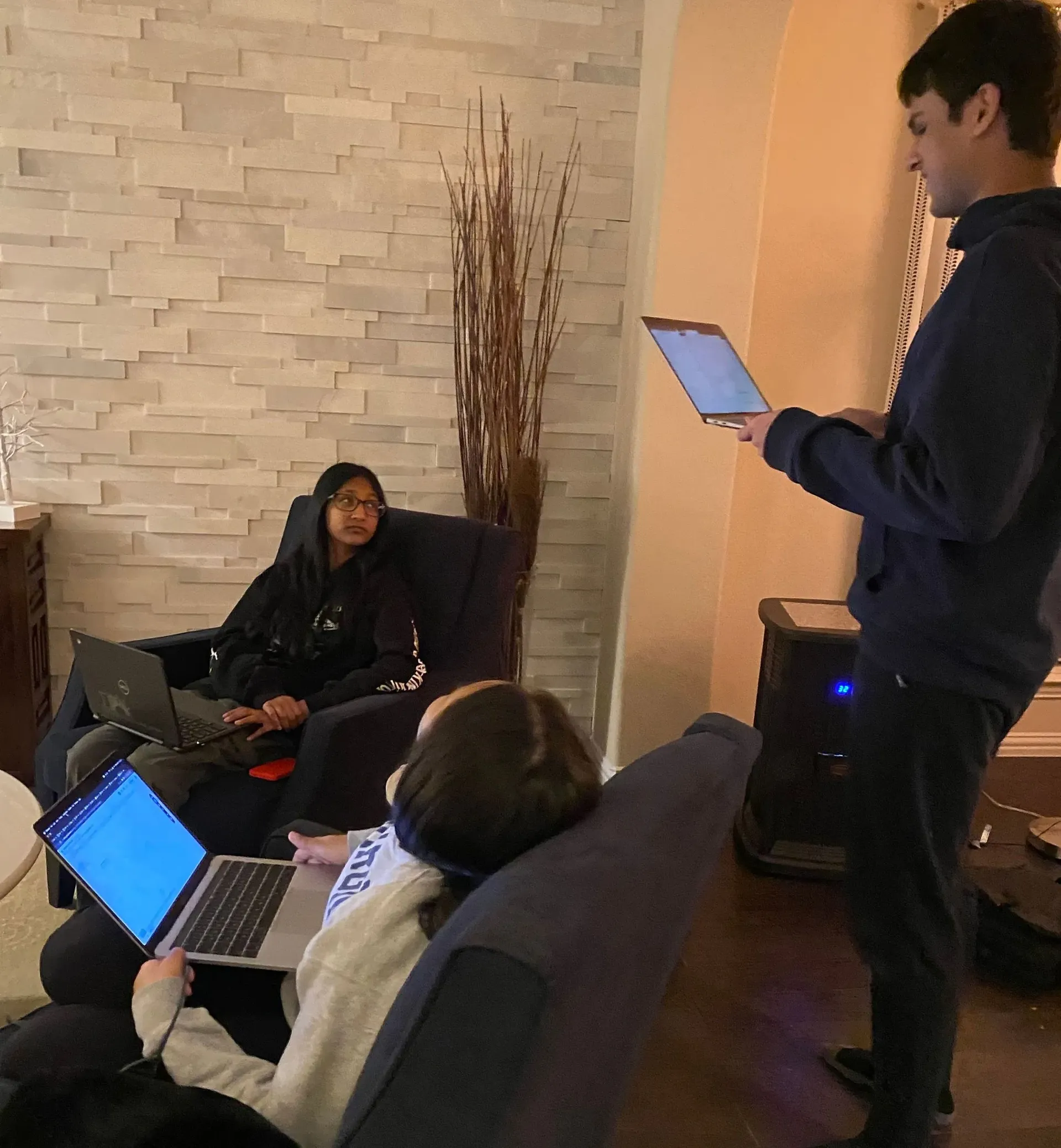 Business working on impact