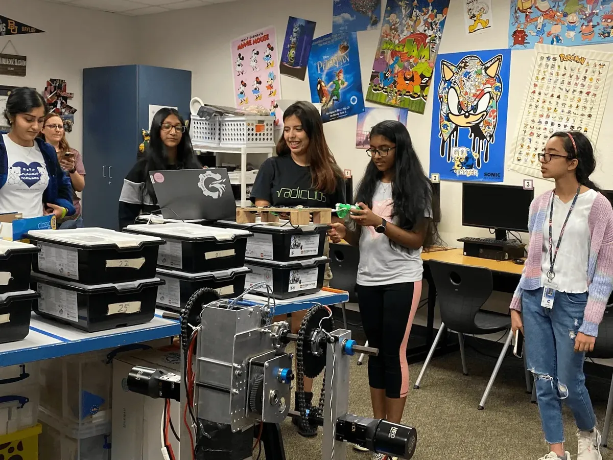 Here we partnered with WiRE (Women in Robotics and Engineering) to promote girls in middle school to join robotics and promote them to join correlating career paths.